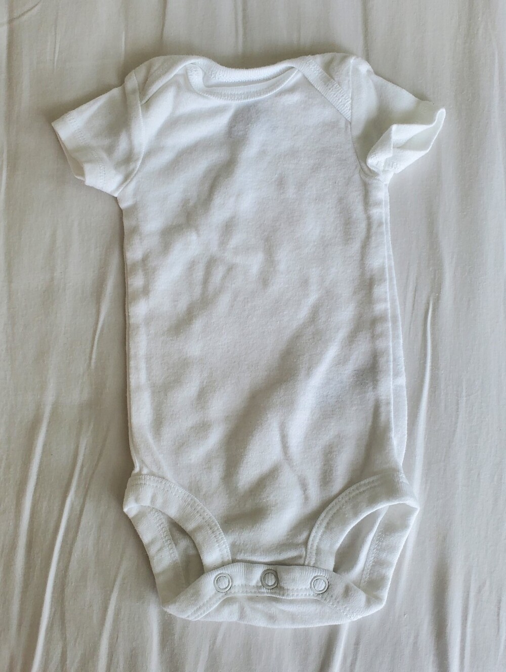 Carter's Classic White Short-Sleeve One-Piece Baby Onesie Bodysuit